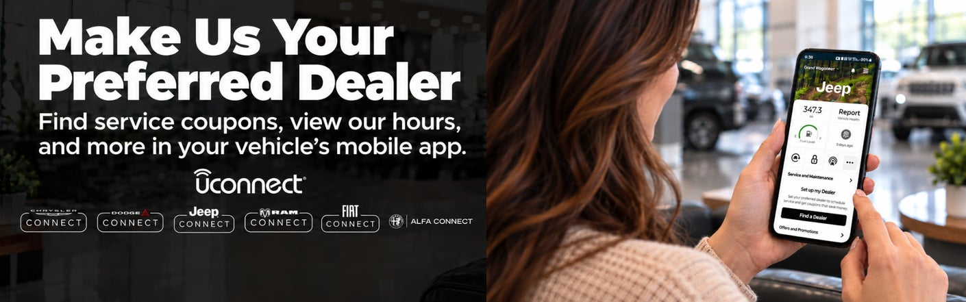 uconnect® make us your preferred dealer | Chrysler of Culpeper in Culpeper VA