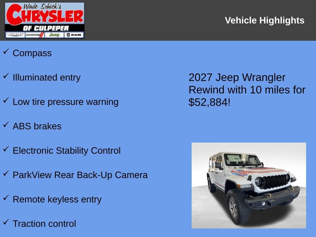 2027 Jeep Wrangler REWIND