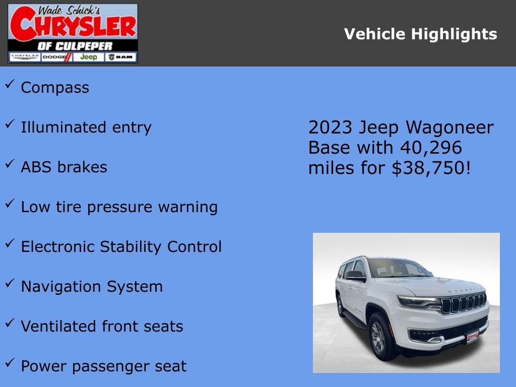 2023 Jeep Wagoneer 4X4