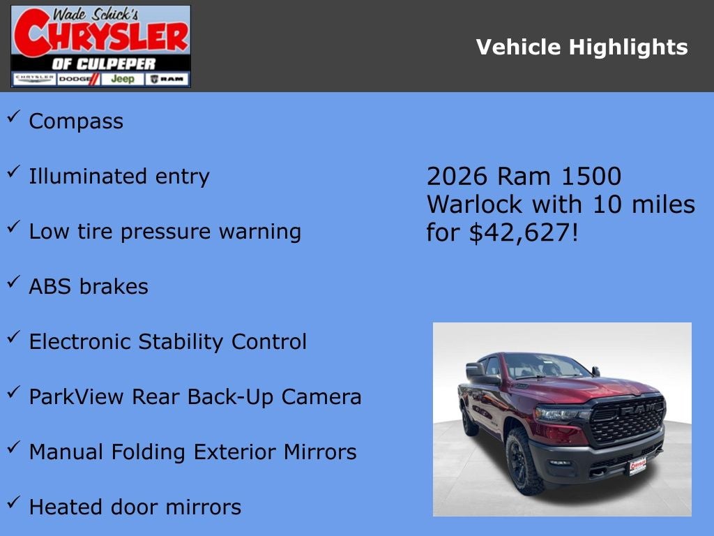 2026 RAM 1500 WARLOCK