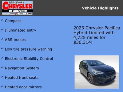 2023 Chrysler Pacifica Hybrid Limited